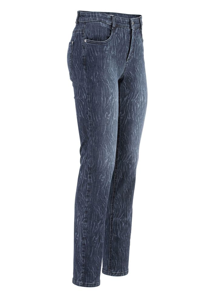 Power-stretch-jeans DONKERBLAUW