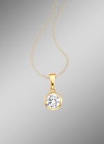 Kettinghanger met synth. zirkonia 