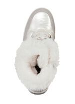 ELENA EDEN, gevoerde dameslaarzen, winterschoenen, breedte G, met uitneembaar voetbed PARELWIT-GRIJS