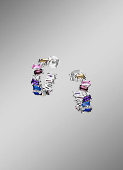 Schitterende variatie: Creolen met synthetische zirkonia 