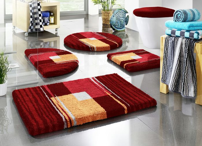 Badmattenset met antislip-onderkant 