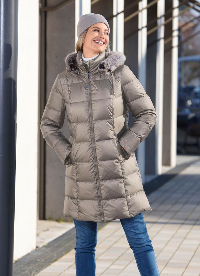 Korte donsjas in 2 kleuren 