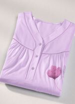 Twee-pack nachtjaponnen, 3/4-mouwen met knoopsluiting 