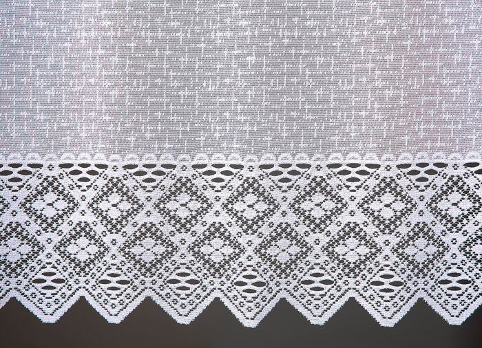 Raamdecoratie gehaakte jacquardrand 