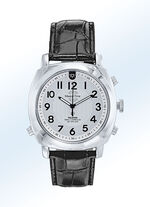 Radiopartnerhorloge met leren band 