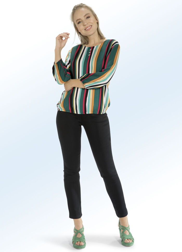 Interessante, kleurrijke tuniek 