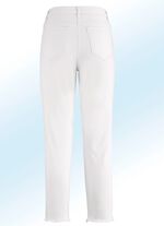 7/8-broek met interessante franjes aan de randen 