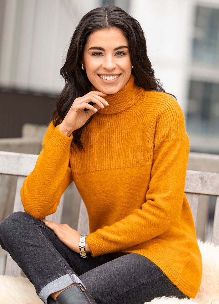 Trui van een gebreide mix 