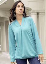 Shirt met plooien 