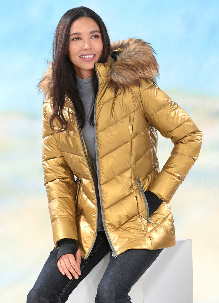 Jasje in trendy metallic-look 