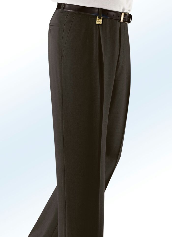 'Klaus Modelle'-broek met riem in 4 kleuren 