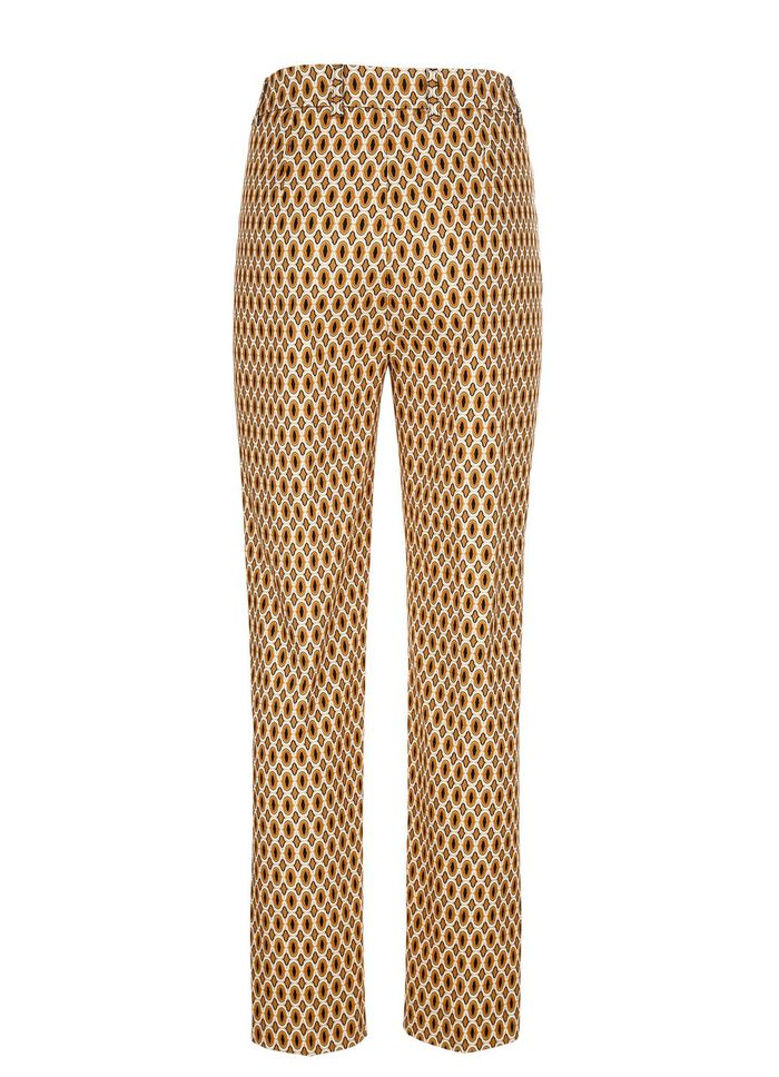 Broek met felgekleurde print 