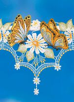 Paaldecoratie gemaakt van Plauenkant 