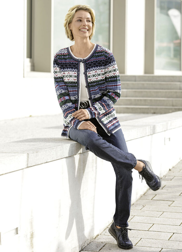 Supercomfortabele jeans in vijfzakkenmodel DONKERBLAUW