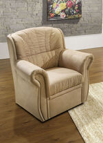 Gestoffeerd meubel met een comfortabele micro-velours bekleding CAPPUCCINO