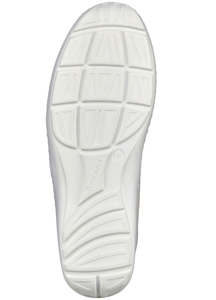 Waldl&auml;ufer, comfortabele damespantoffels, breedte H, met uitneembaar voetbed NATUURWIT