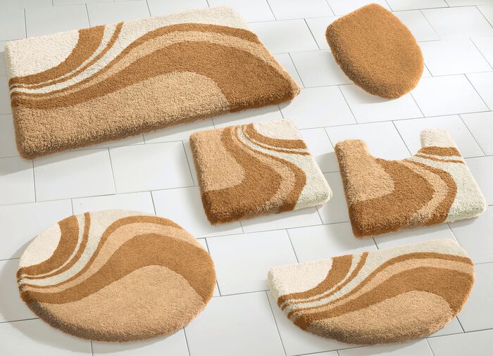 Badkamerset van Kleine Wolke met antislip achterkant BEIGE