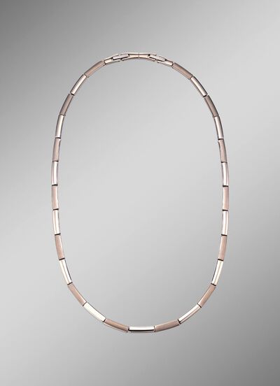 Stijlvolle titanium ketting met clipsluiting 