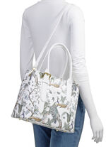 TIZIA, tas, dames, met afneembare, verstelbare schouderband WEISS-JADEGR&Uuml;N