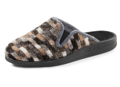 Slippers gemaakt van textielmateriaal met een patroon 