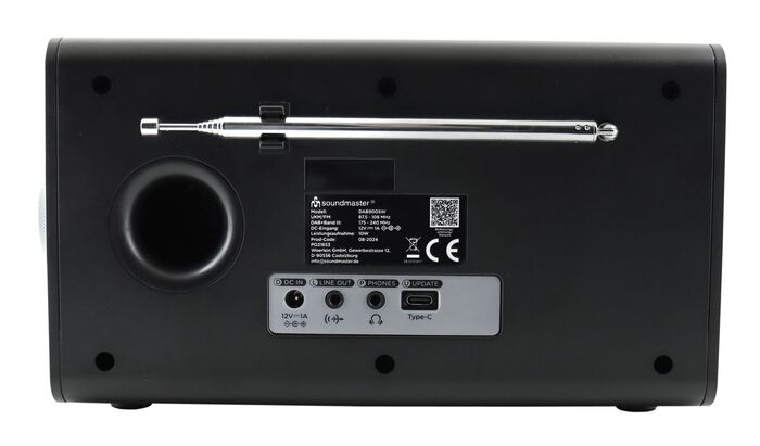 Radio met DAB+ ZWART