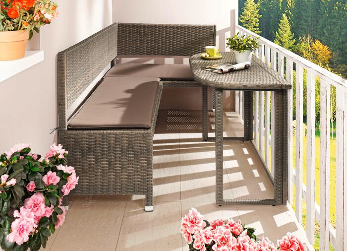 Ruimtebesparende balkonmeubelserie 