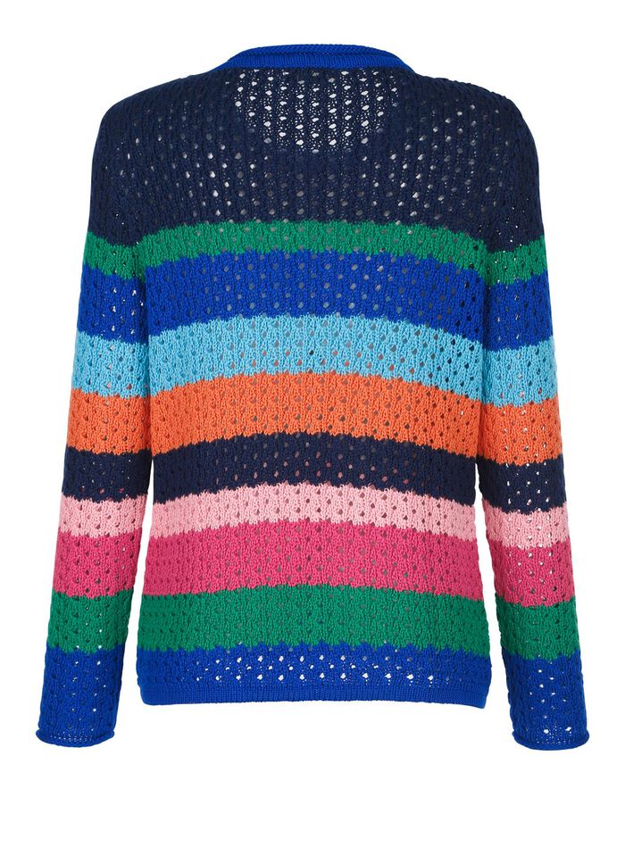 Trui met blokstreepdessin 