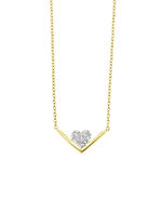 Stevig collier met diamanten 