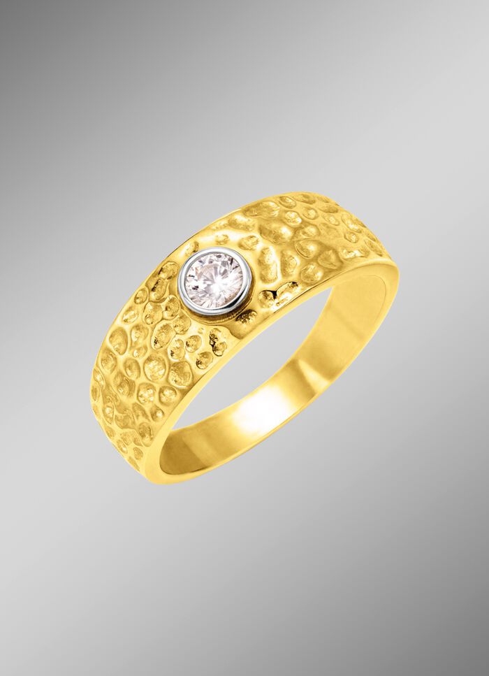 Herenring met zirkonia 