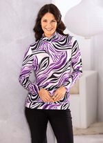 Overhemd met nonchalante opstaande kraag 