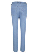 Enkellange jeans in 5-pocketmodel LICHTBLAUW