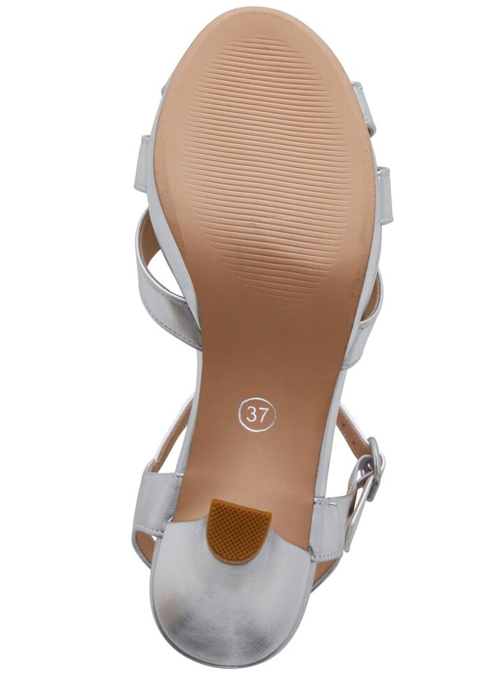 Andrea Conti sandalen met bandjes en verborgen elastische band 