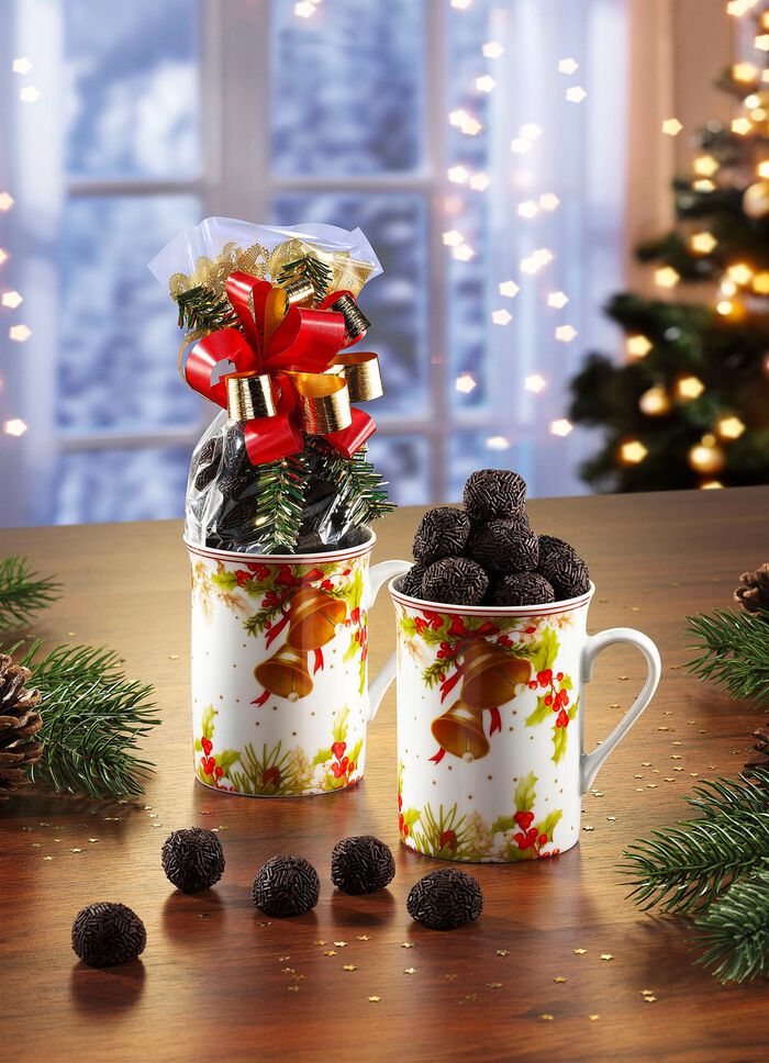 Porseleinen kopjes, set van 2, met vulling 