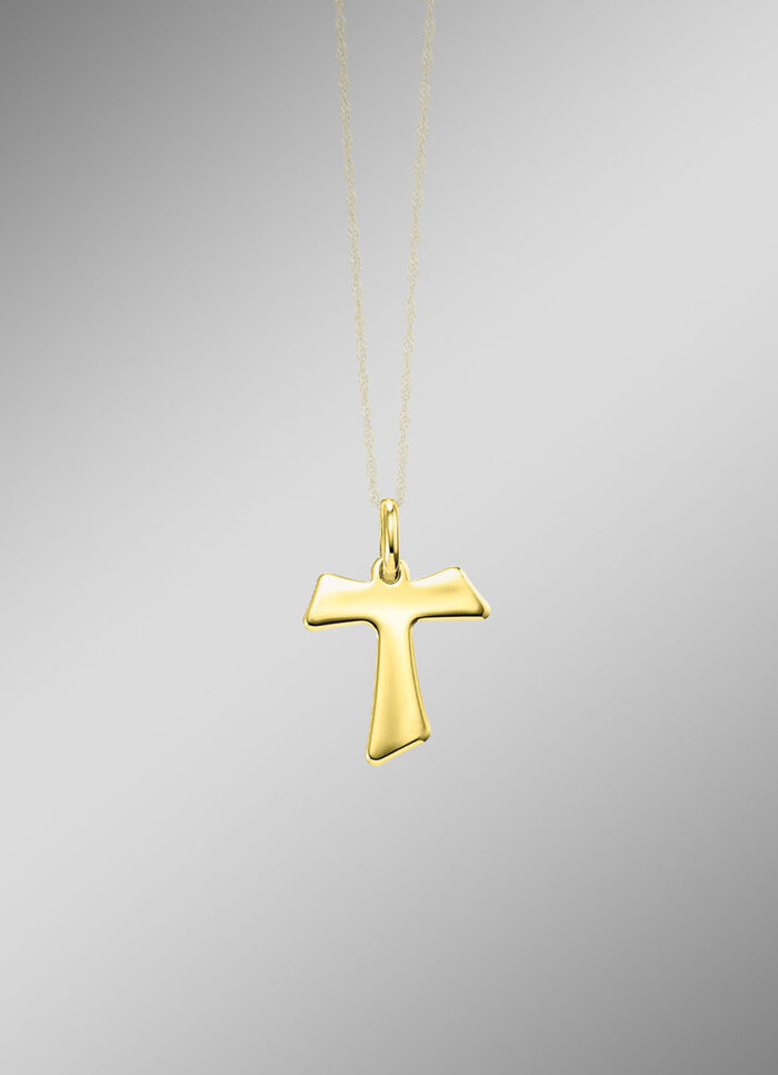 Elegantie in elk opzicht: de kruis-tau-hanger 