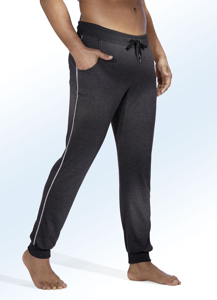 Slaap- en vrijetijdsbroek, lang, met trekkoord en steekzakken, set van twee 