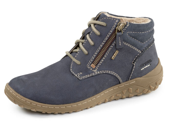 Josef Seibel, gevoerde dameslaarzen, winterschoenen, breedte G, met uitneembaar voetbed MARINE