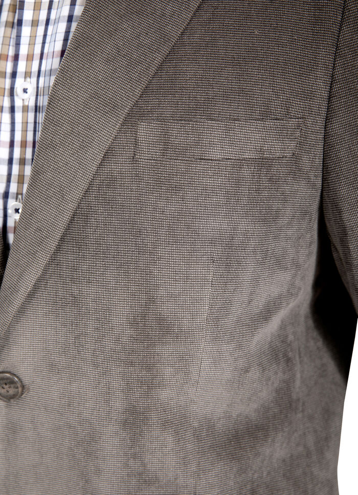 Single-breasted jasje in 2 kleuren TAUPE