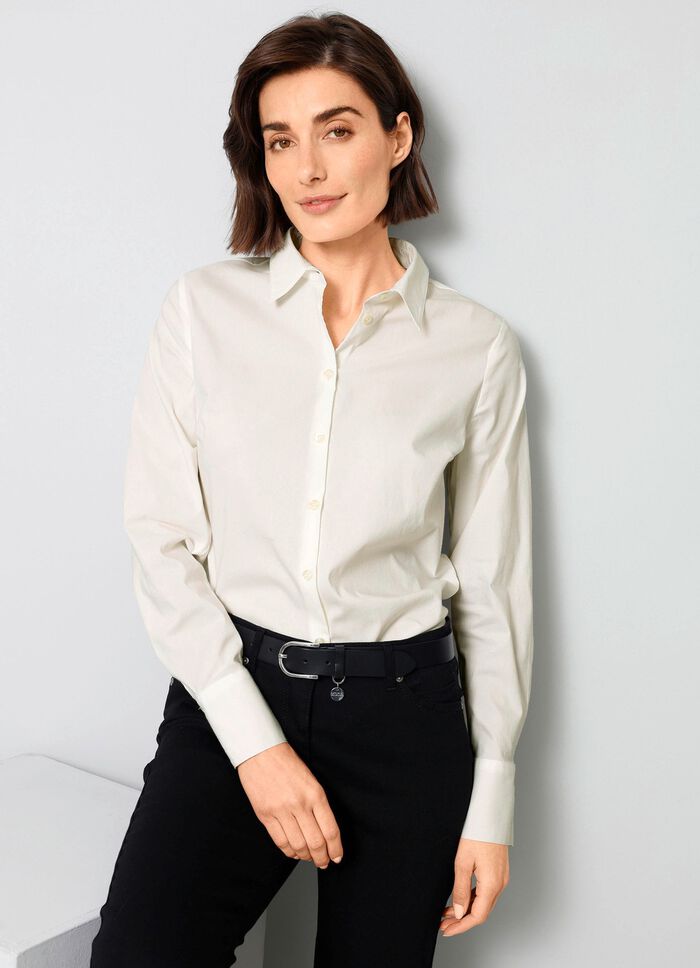 Blouse met overhemdkraag 