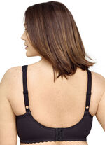 Glamorise steunbeha met geborduurd kant ZWART
