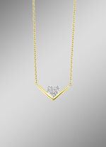 Stevig collier met diamanten 