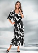 Kaftan met briljant gekleurde inkjetprint 