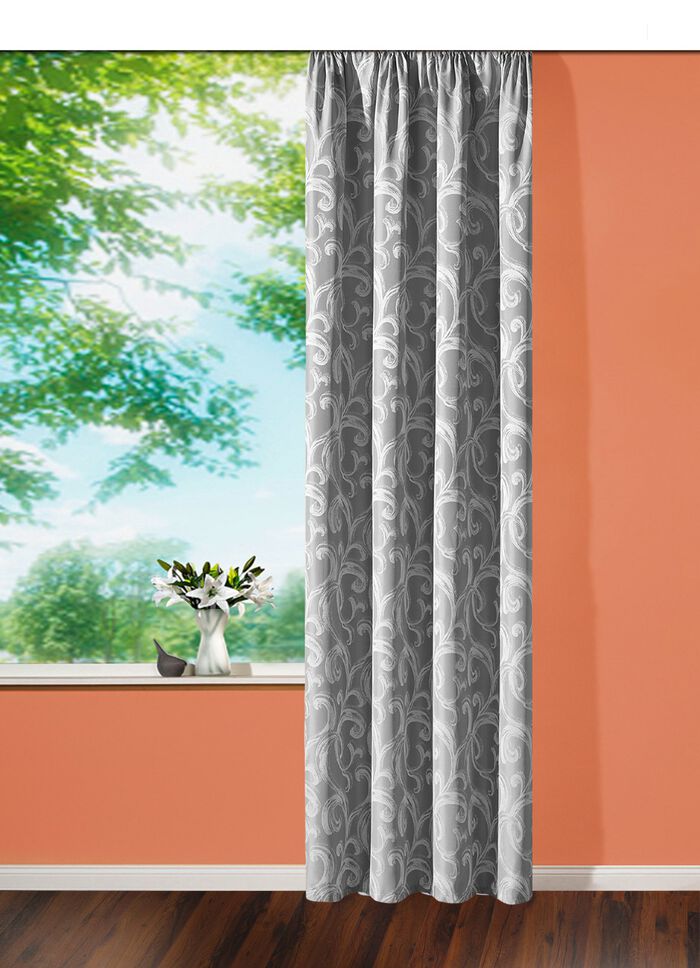 Overgordijn met universele railband 