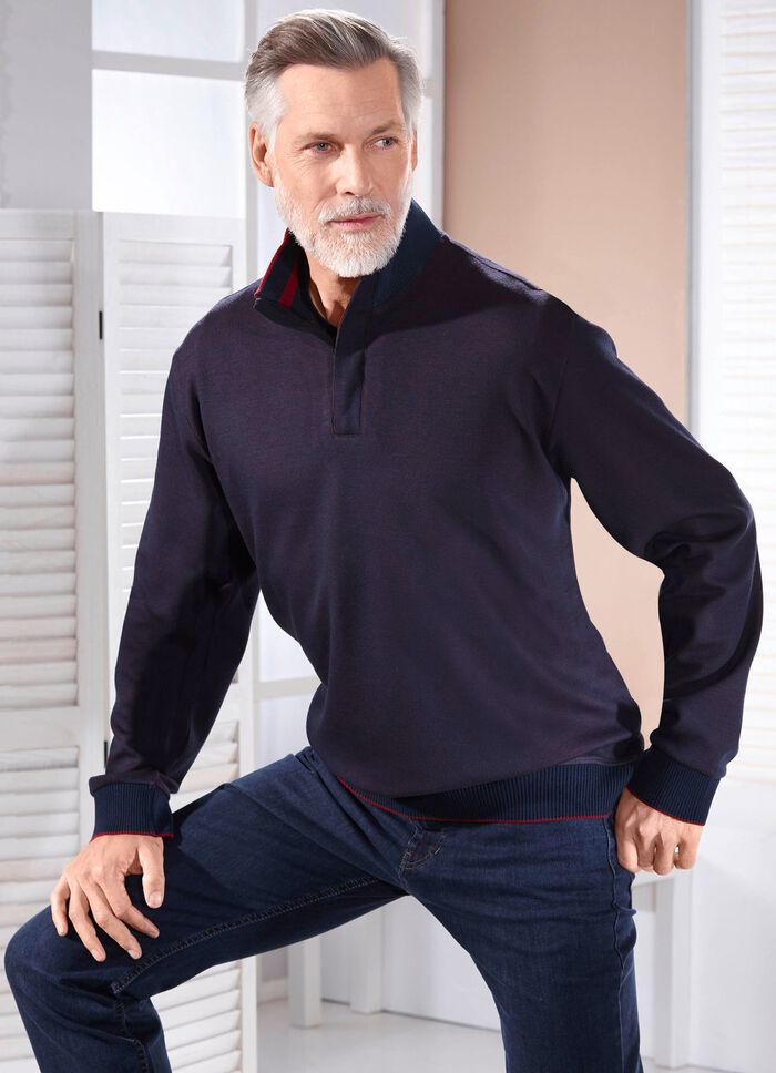 Overhemd met opstaande kraag in 3 kleuren 