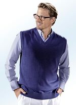 V-hals trui in 5 kleuren MARINE