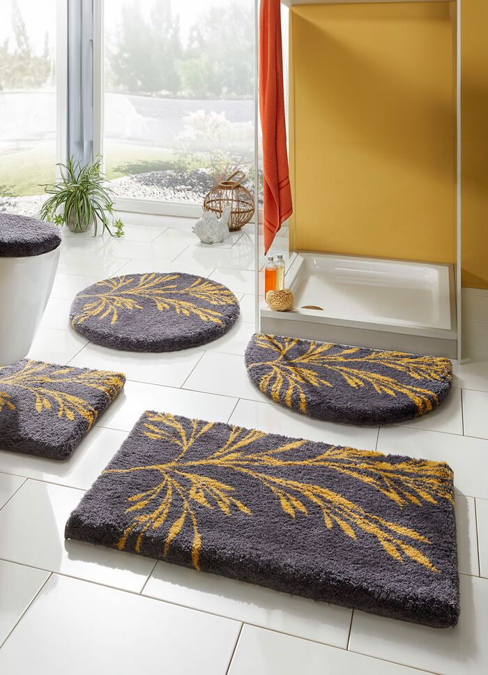 Badkamerset met antislip latexcoating GRIJS