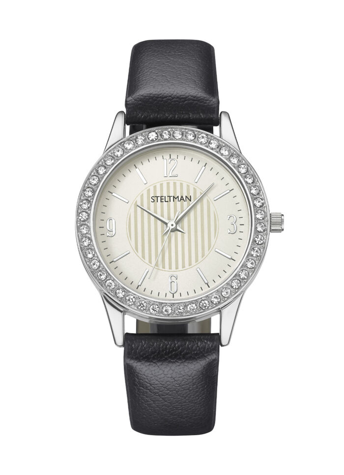 Quartz dameshorloge met 3 verwisselbare bezels 