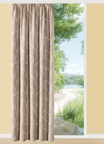 Gordijn met een prachtig golfmotief BRUIN