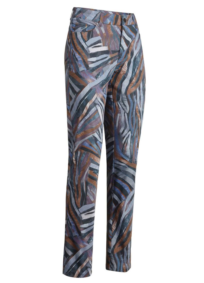 Broek met elastische inzetstukken aan de achterkant 