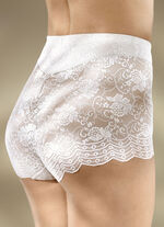 Set van drie elastische kanten broeken 2X POEDER, 1X WIT