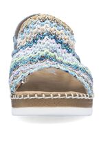 Rieker, zomerse damessandalen, met elastische bandjes aan de zijkant 